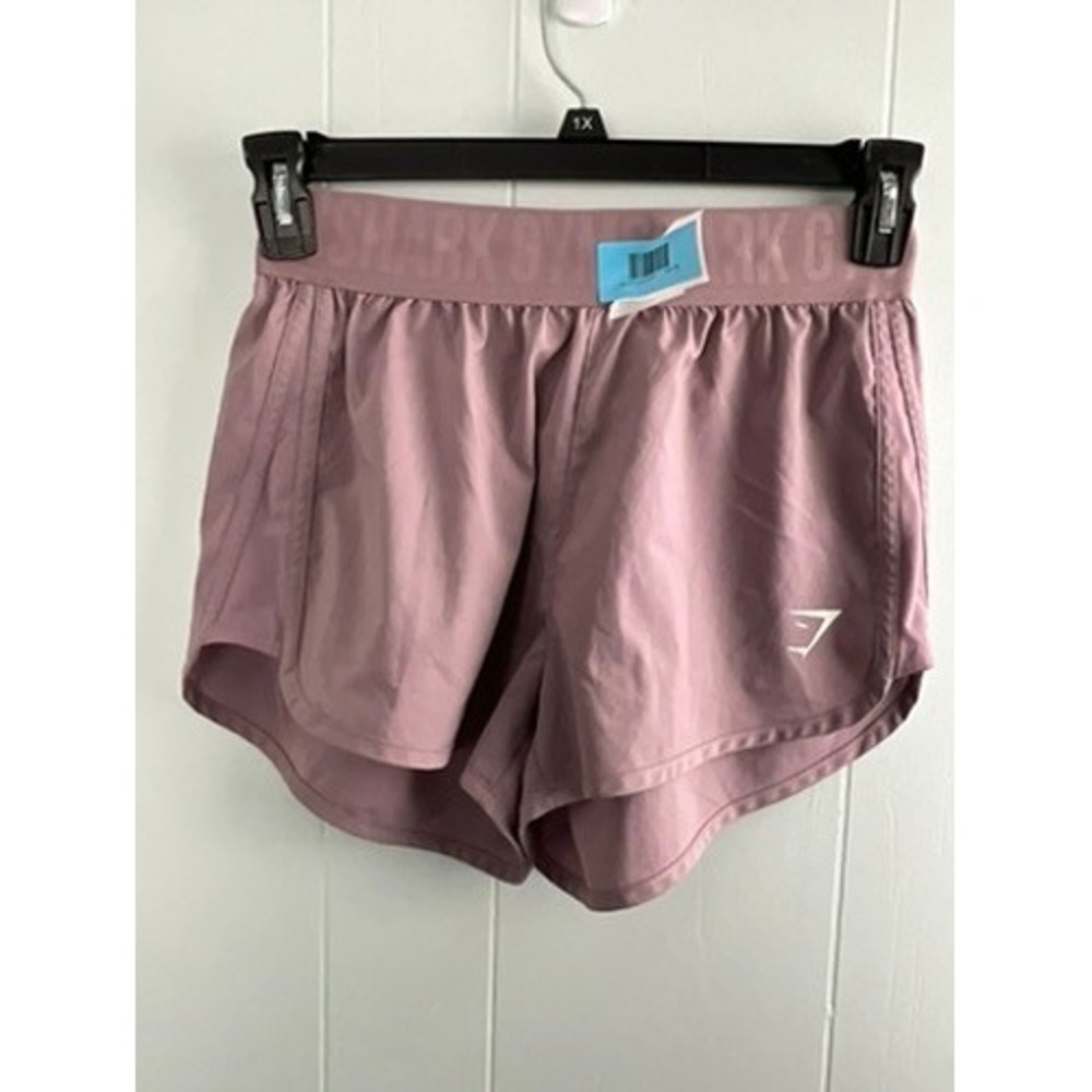 Gymshark Womens Running Shorts Dusty Rose Pink Branded Waistband GLSH4718 Size S